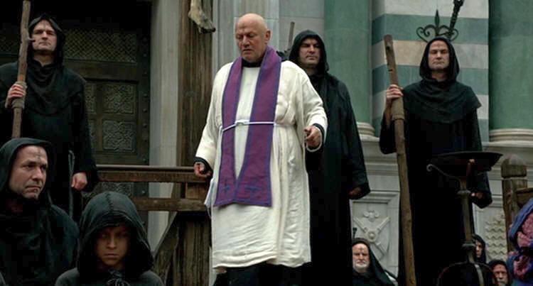 Steven Berkoff in The Borgias as Savonorola