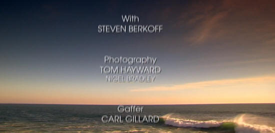 Steven Berkoff - Horizon To Infinity and Beyond - credit