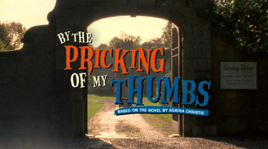 Steven Berkoff - Miss Marples - By The Pricking of my Thumb - title