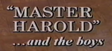 Master Harold...  and the boys