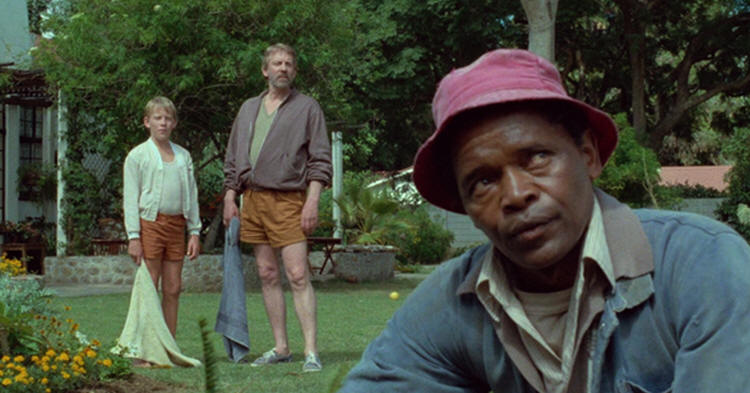 A Dry White Season Winston Ntshona and Donald Sutherland